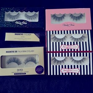 Dito 3D Magnetic Eyelashes, Violet Voss Lashes, Amy June Lashes NIB 5 Pair